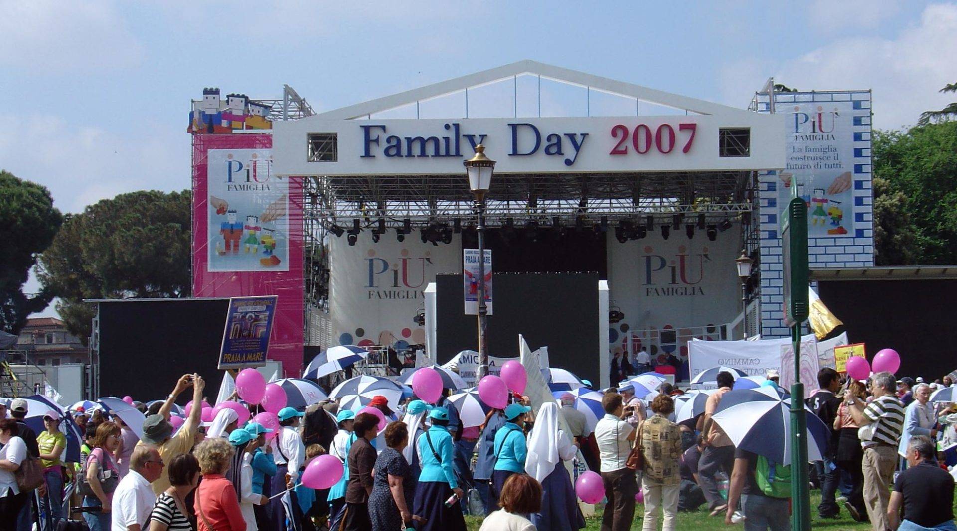 Una immagine del Family Day del 2007.